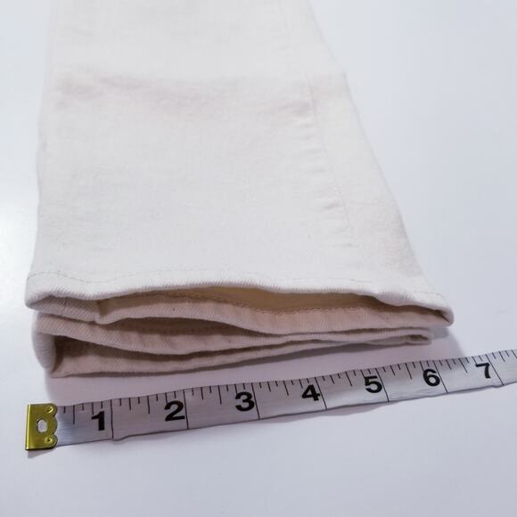 Madewell The Perfect Vintage Jeans High Rise Cream Denim 5-Pockets Cotton Blend - Picture 8 of 12